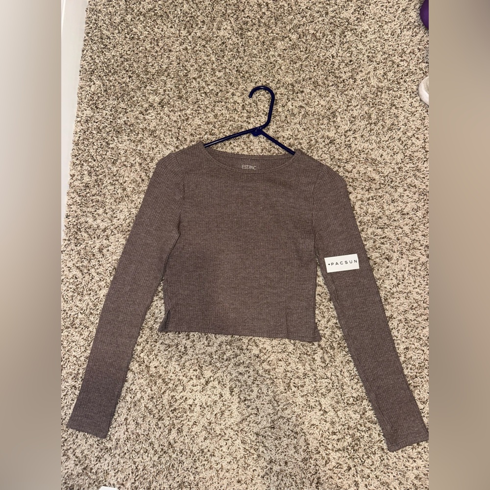 Pacsun Women's Brown Long Sleeve Top